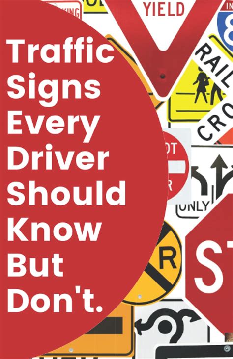 Buy Traffic Signs Every Driver Should Know But Dont A Driver