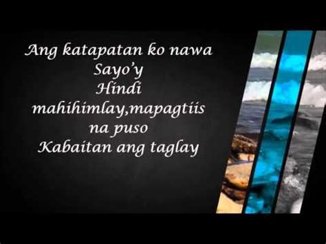 Ramdam ko sa paghihirap mo. Pin on music