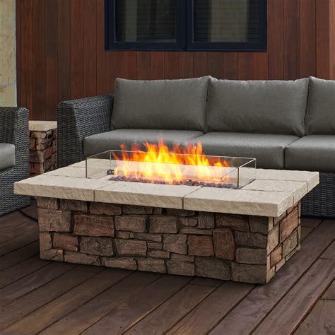 Real Flame Sedona Propane Fire Pit Table And Reviews Wayfair