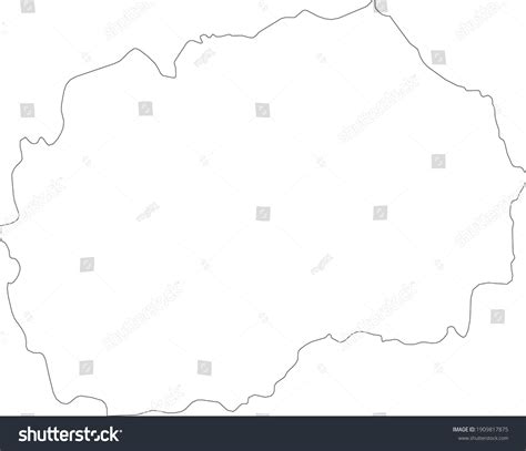 Map Of Macedonia Map Macedonia Outline Royalty Free Stock Vector