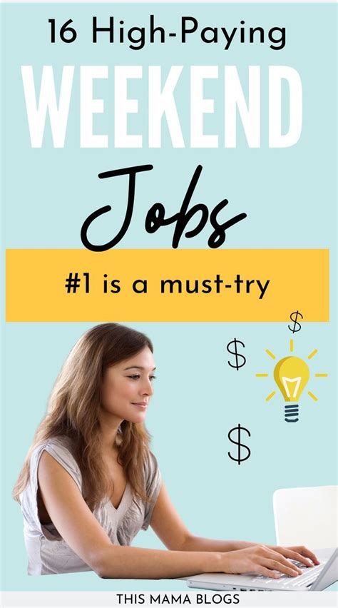 16 Best Weekend Jobs To Make Extra Money In 2021 Weekend Jobs Extra