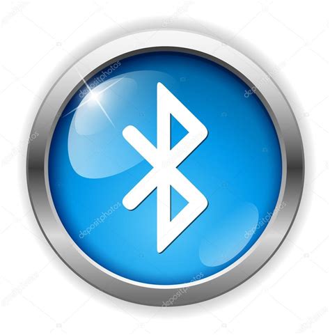 Bluetooth Icon Button — Stock Vector © Sarahdesign85 70033369