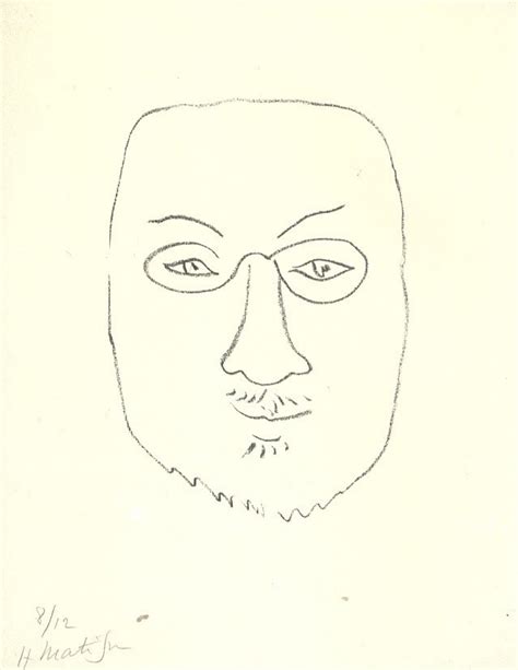 Henri Matisse — Self Portrait Lithograph 1945 Art Of Darkness
