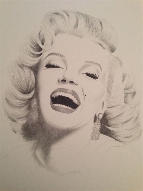Marilyn Monroe Pencil Drawing