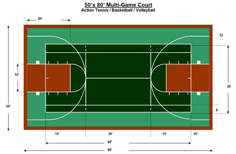 Multi Use Courts Outdoor Basketball Court Outdoor Sports Court