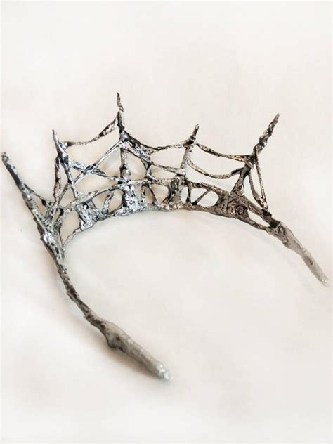 Fairy Crown Gothic Tiara Silver Crown Fairy Headpiece Dark Etsy