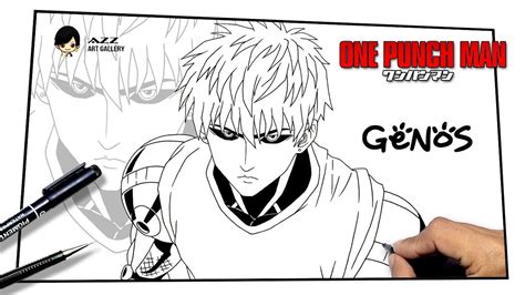 How To Draw Genos From One Punch Man Youtube