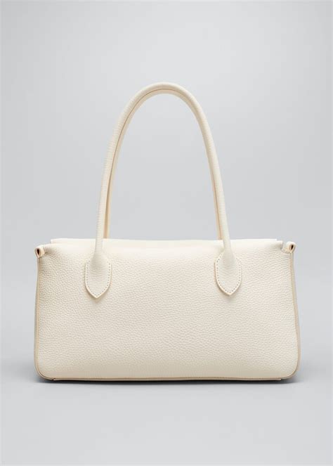 The Row Pebbled Leather Top Handle Bag Shopstyle