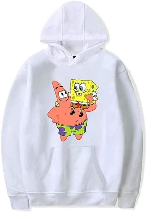 Xmtihe Kid Boy Girl Spongebob Pullover Hooded Sweatshirts