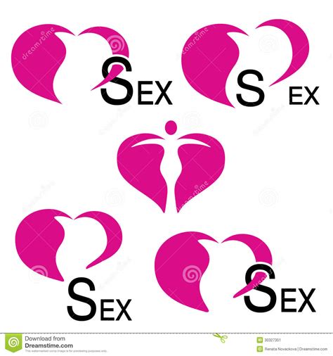 Heart Icons Sex Symbols Stock Image Image 30327351