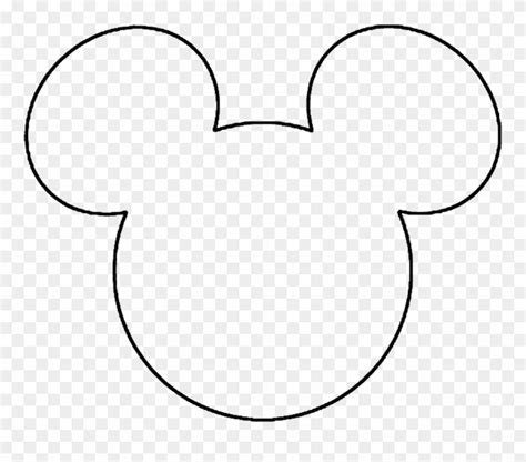 Mickey Mouse Black And White Face Volume Of Sphere Clipart 747133
