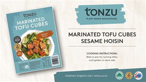 Zenzo Tonzu Marinated Tofu Cubes Sesame Hoisin 400g