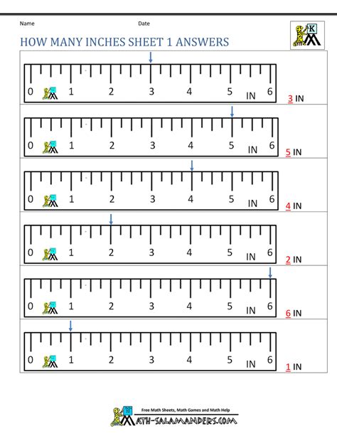 Limits and their properties section: Math Worksheets for Kindergarten - Measuring Length