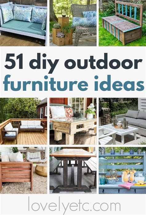the ultimate guide to diy outdoor furniture projects