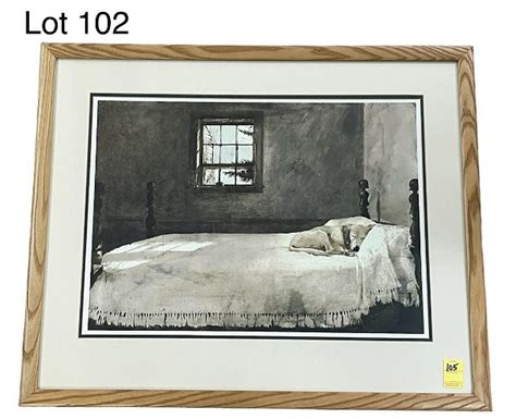 Framed Print Of Master Bedroom By Andrew Wyeth 1917 2009