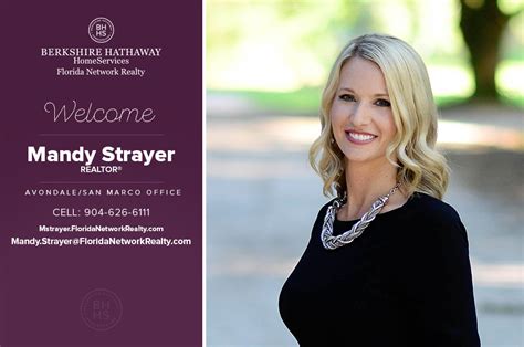 Berkshire Hathaway Homeservices Florida Network Realty Welcomes Mandy Strayer Strayer Real