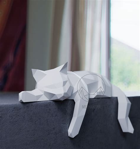 3d Paper Cat Template Free