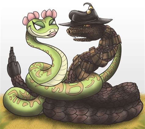 Master Viper And Rattlesnake Jake Kung Fu Panda Disney Villains Art