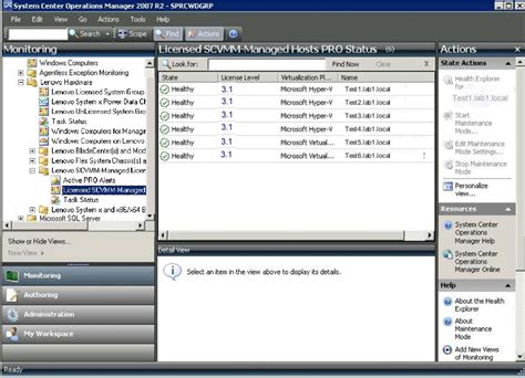 Using The Operations Manager Console With Lenovo Hardware Pro Pack