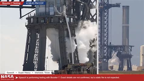 Spacex Booster Rocket Bursts Into Flames During Test Launch