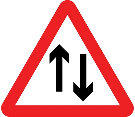 Two Way Traffic Sign Theory Test