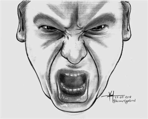 Angry Face Sketch At Explore Collection Of Angry