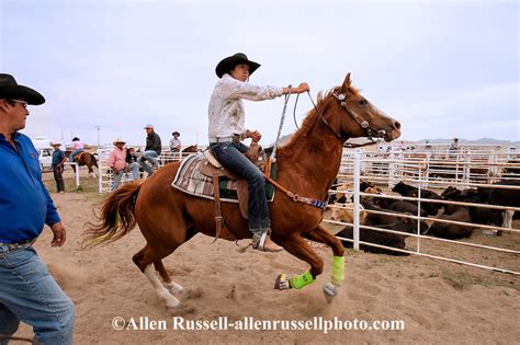 Barrel Racer Begins Run At Rocky Boy Rodeo On Rocky Boy Indian