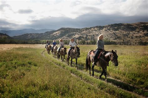 Horseback Ride At Mountain Sky Guest Ranch Dude Ranch Yellowstone