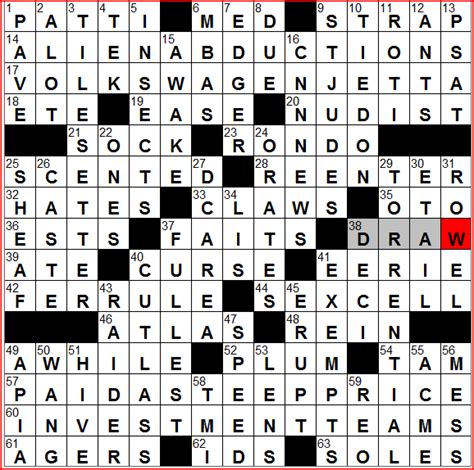 Blogs crosswords ny times new york times crossword puzzles, replies: Rex Parker Does the NYT Crossword Puzzle: Singer ...