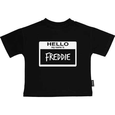 Hello My Name Is Personalised Top By Cribstar