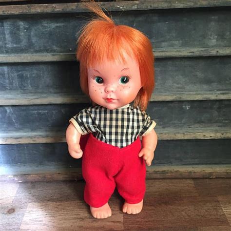 Reserved Sale Vintage Red Head Freckled Face Doll Made In Etsy Red