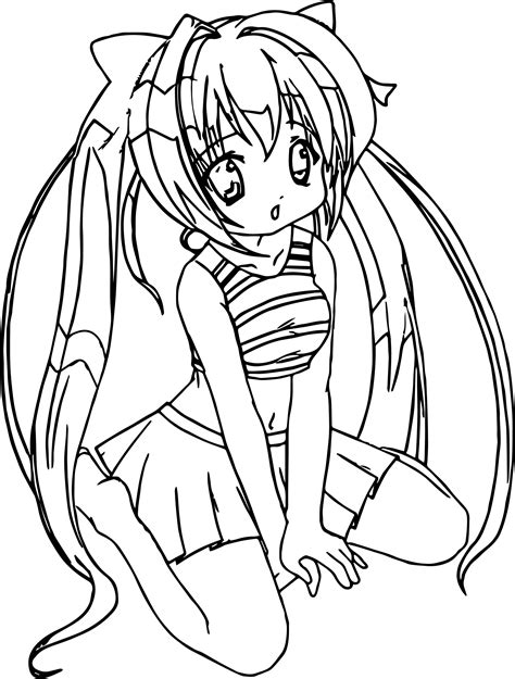 Anime Coloring Pages Simple 105 Svg Design File