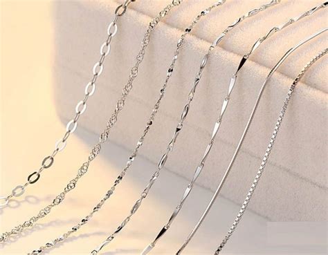 Thin Silver Chains For Womens