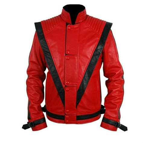 Michael Jackson Thriller Jacket Michael Jackson Mens Leather Biker