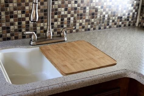Washing the dishes at home is enough of a chore as it is. Camco RV Wooden Sink Cover - 15" Long x 13" Wide - Bamboo ...