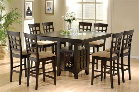 Square Dining Table 8 Chairs Chair Pads And Cushions