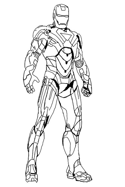 Iron Man Coloring Pages Printable For Free Download