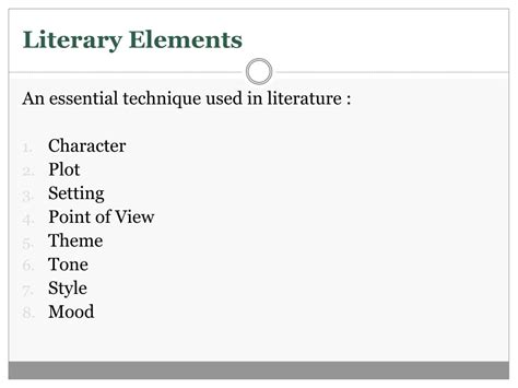Ppt Literary Terms Of Importance Powerpoint Presentation Free