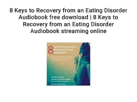 8 Keys To Recovery From An Eating Disorder Audiobook Free Download 8