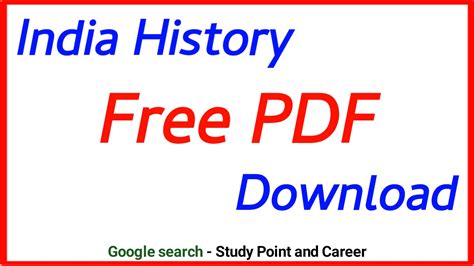 भारत का इतिहास India History Free Pdf Download In Hindi