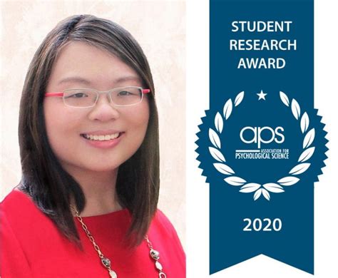 Nus Psychology Graduate Dr Sarah Wong Wins 2020 Association For Psychological Science Aps