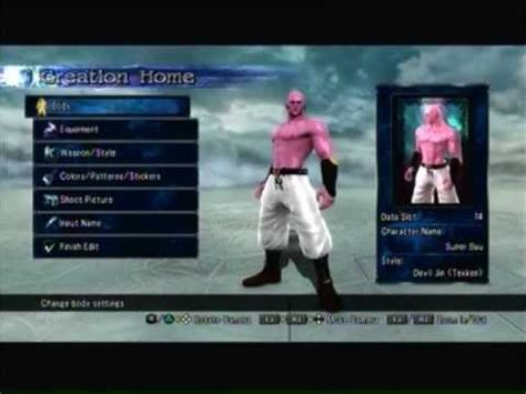 Create your very own character and recruit others from the series while leveling up or gathering powerful gear to take on more and more powerful enemies. Soul Calibur 5 Character Creation: DBZ - Super Buu - YouTube