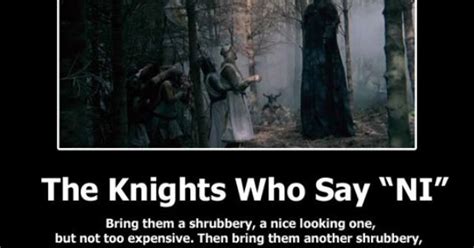 The Knights Who Say ‘ni Monty Python Python And Knight