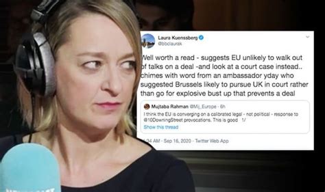 Bbcs Laura Kuenssberg Exposes Real Reason Why Eu ‘unlikely To Walk From Brexit Talks