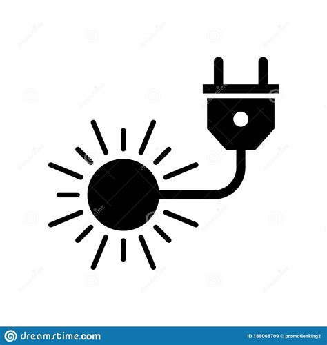 Power Plug Glyph Style Vector Icon Which Can Easily Modify Or Edit
