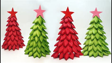 Diy Paper Christmas Tree Makinghow To Make Christmas Treechristmas