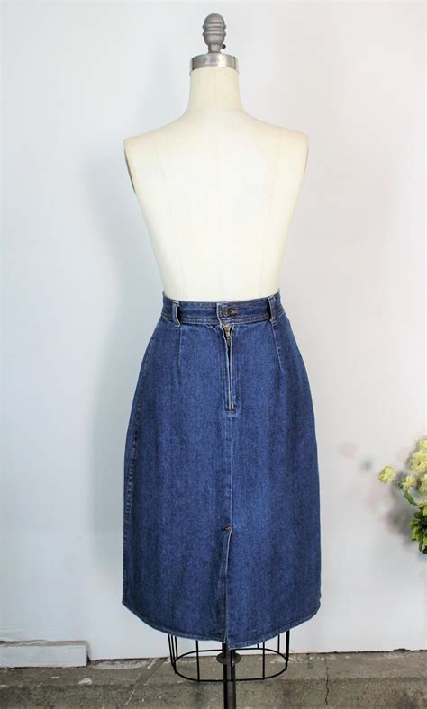 Vintage 1980s Denim Skirt By Kmart Toadstool Farm Vintage