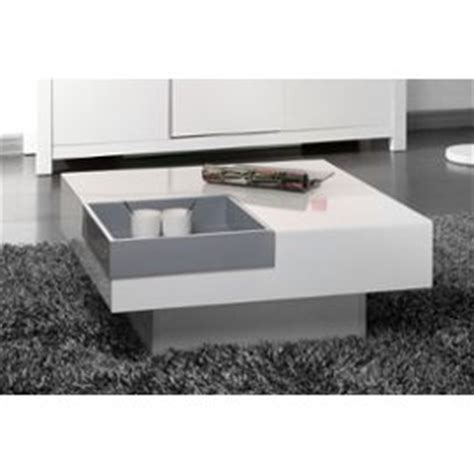 La table basse carré laqué noir blanc roma est design et moderne! Table basse pas cher blanche - Maison et meuble de maison