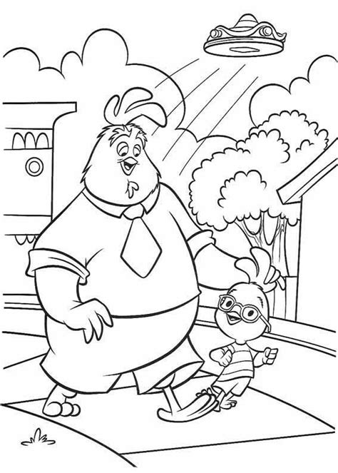 Free chicken coloring pages 1. Chicken Little coloring pages to download and print for free