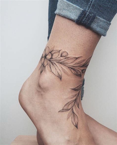 Ankle Foot Tattoo Flower Tattoo On Ankle Ankle Tattoo Designs Wrap